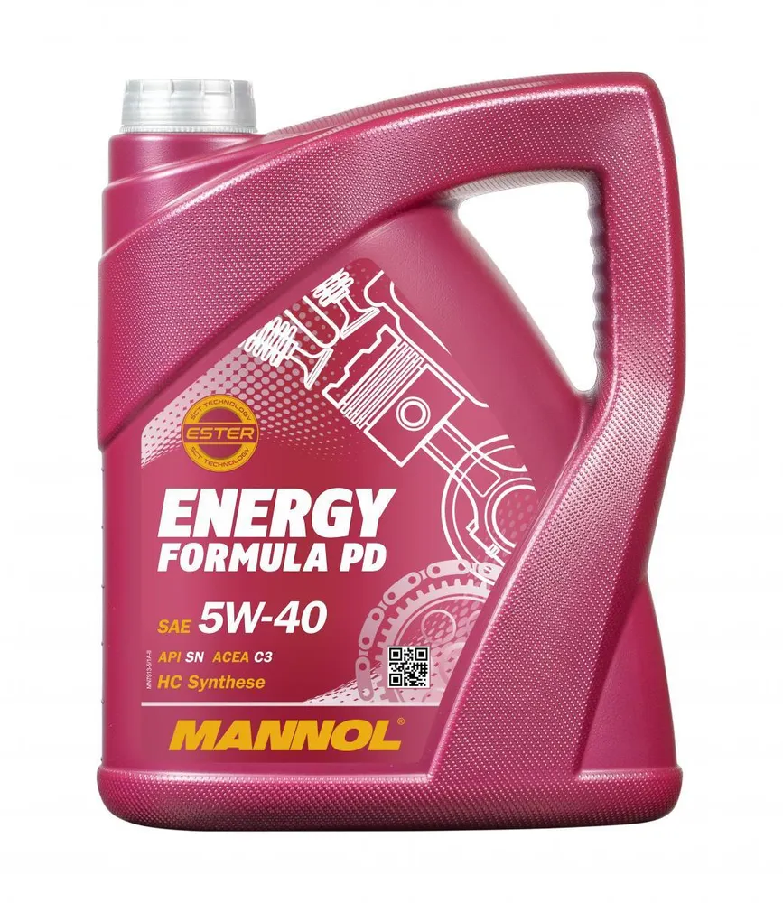 7913/4014 MANNOL Energy Formula PD SAE 5W-40 API SN Синт.моторное масло 5L, шт